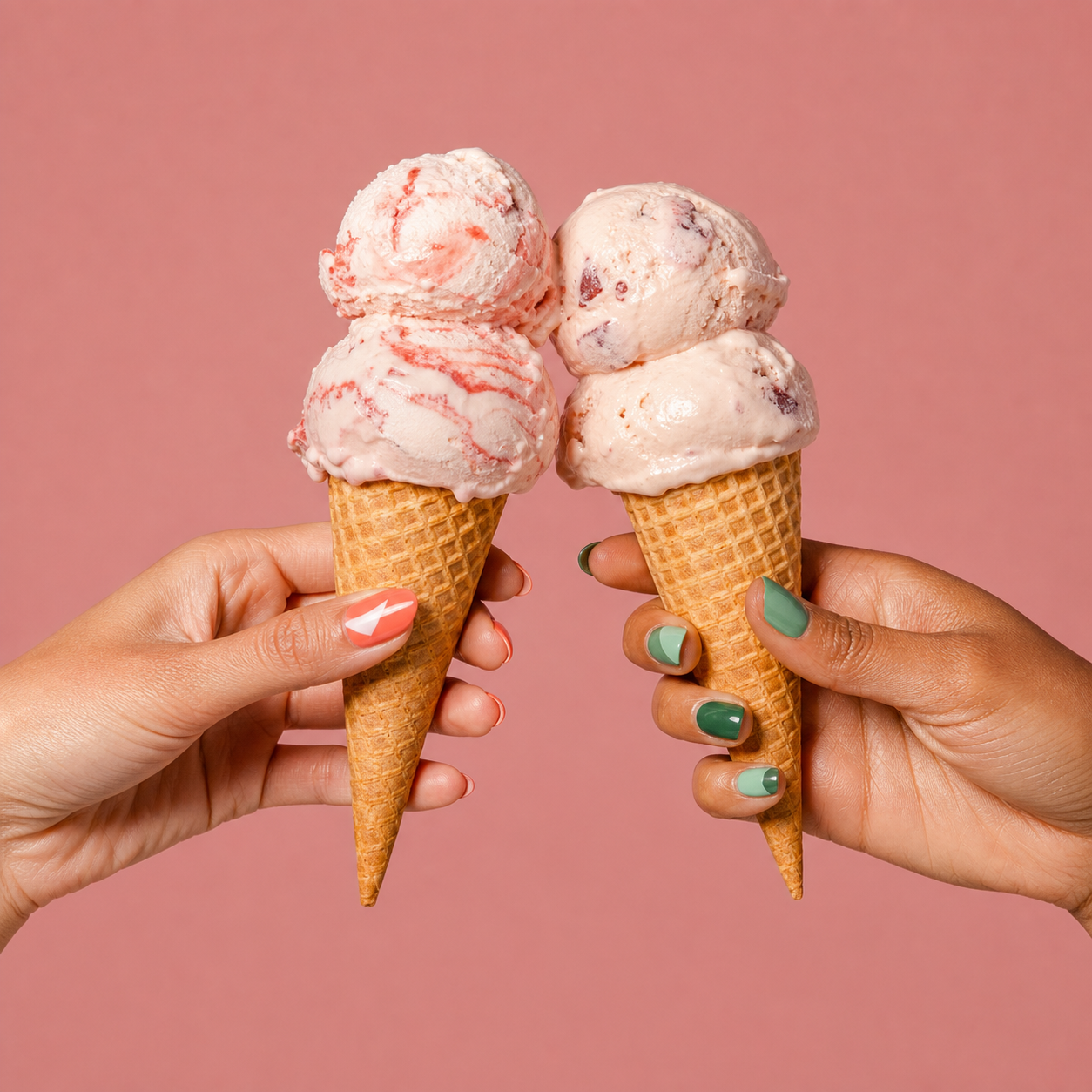 Cool Down on the Court — cheers cones, K Social generated campaign image